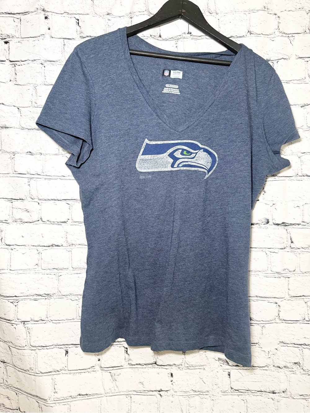 NFL Seahawks graphic V-neck tshirt. Size XXL